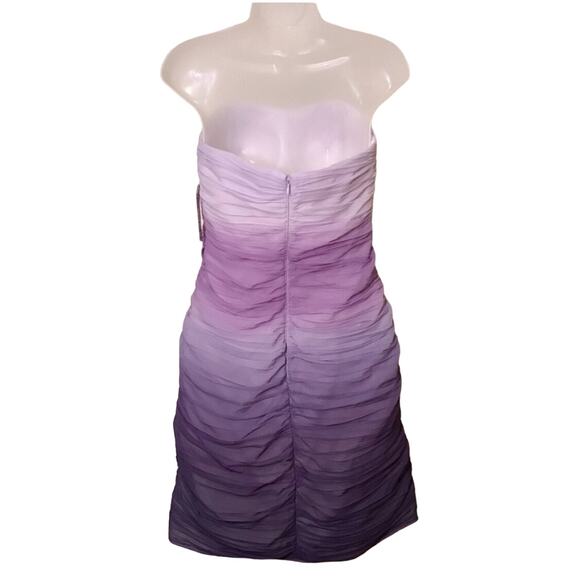 INC International Concepts Putple Ombre Strapless Prom Homecoming Size: 2 Petite - Picture 2 of 5